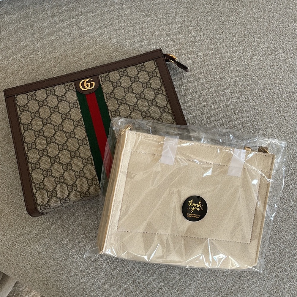 Tan Clutch Organizer